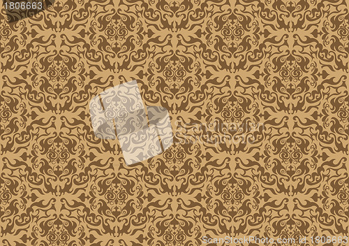 Image of seamless damask pattern