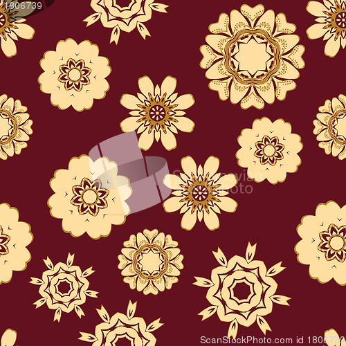 Image of seamless floral pattern