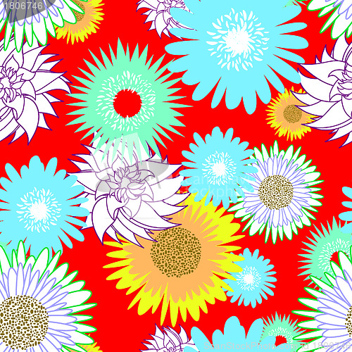 Image of seamless floral pattern