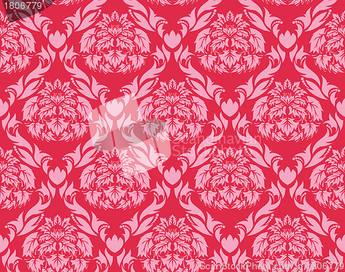 Image of seamless damask pattern