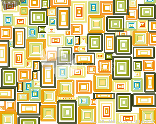 Image of Rectangle stroke elements vector background in different coloros