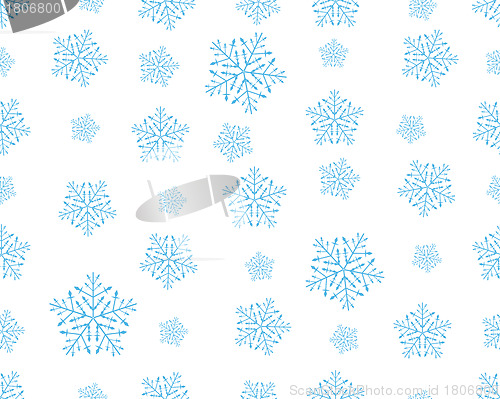 Image of seamless snowflakes background