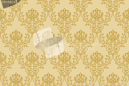 Image of seamless damask pattern