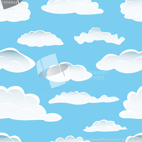 Image of seamless cloud background