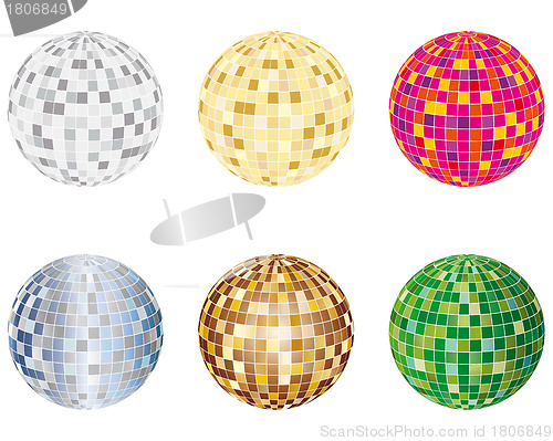 Image of disco spheres