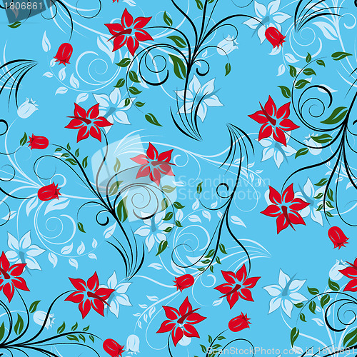 Image of seamless floral pattern