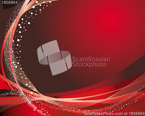 Image of Abstract vector festive background in red colors
