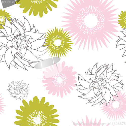 Image of seamless floral pattern