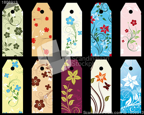 Image of floral bookmark