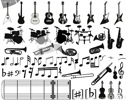 Image of musical elements