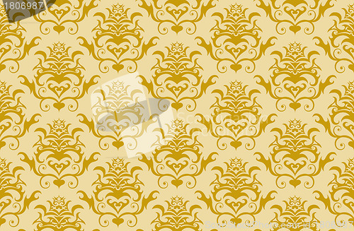 Image of seamless damask pattern