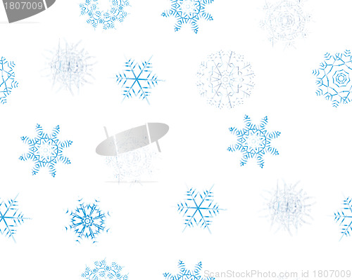 Image of seamless snowflakes background