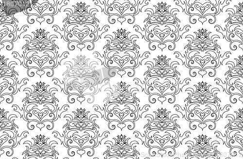 Image of seamless damask pattern