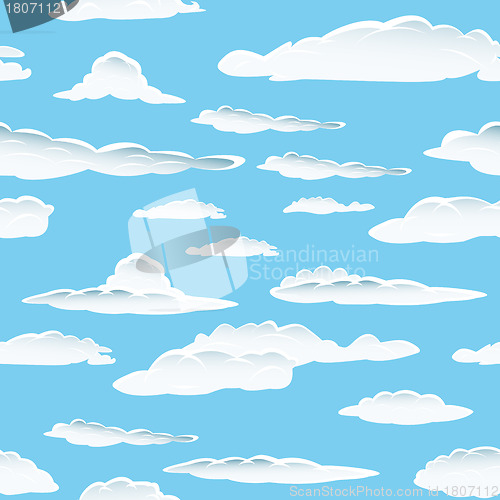 Image of seamless cloud background