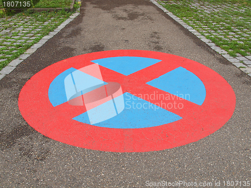 Image of No parking sign