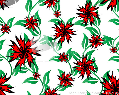 Image of seamless floral pattern