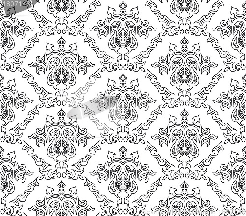 Image of seamless damask pattern