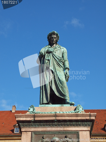 Image of Schiller statue, Stuttgart