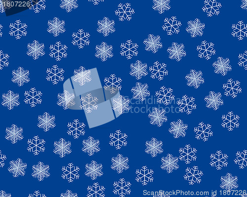 Image of seamless snowflakes background