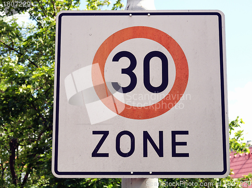 Image of Speed limit sign