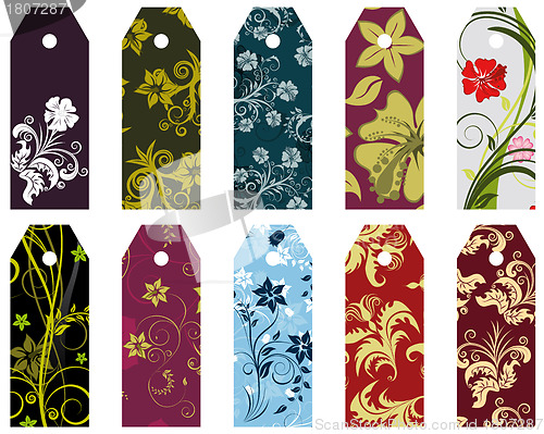 Image of floral bookmark