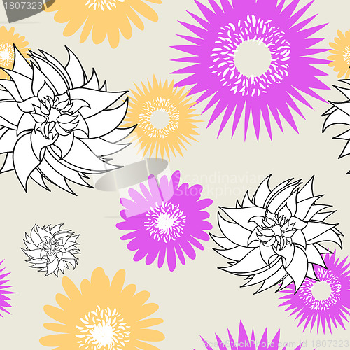 Image of seamless floral pattern