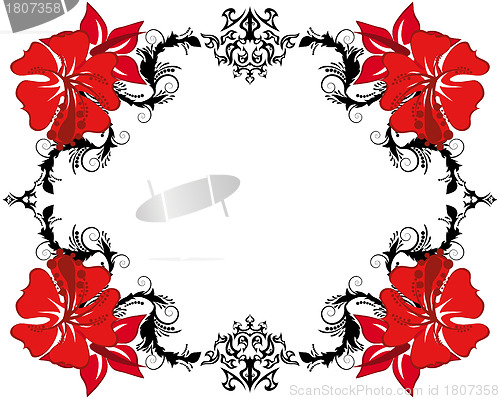 Image of floral frame