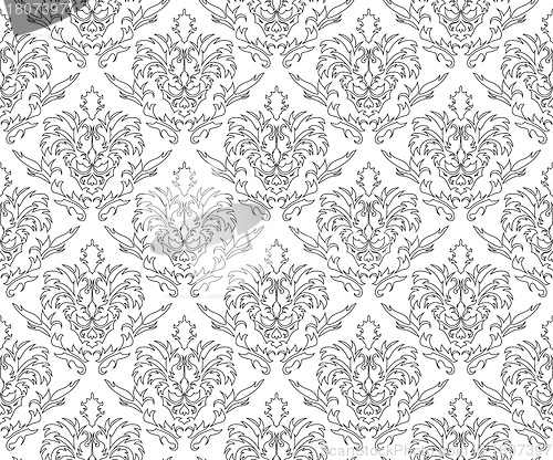 Image of seamless damask pattern