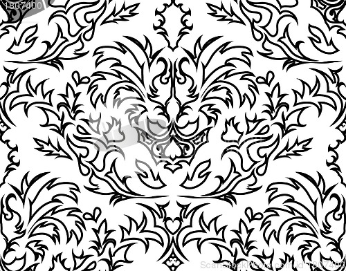 Image of seamless damask pattern