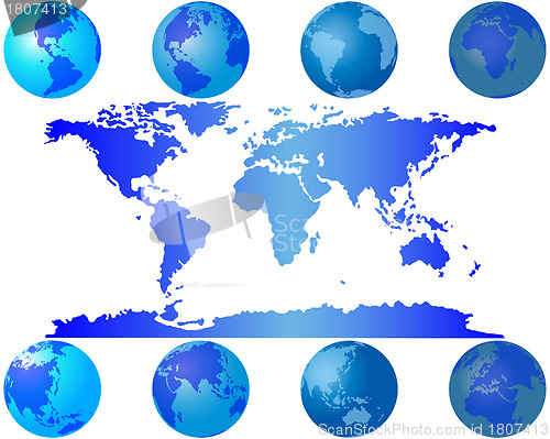 Image of world globes