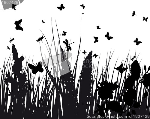 Image of meadow silhouettes