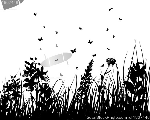 Image of meadow silhouettes