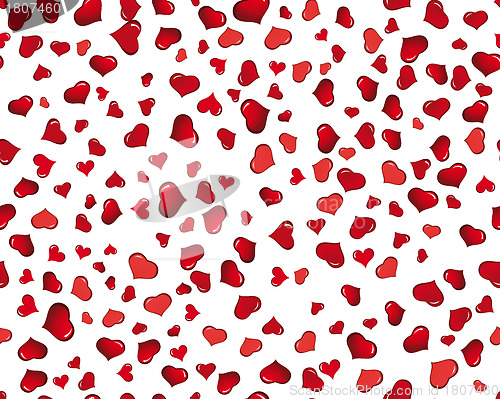 Image of seamless hearts background