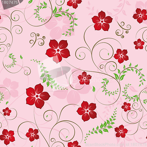 Image of seamless floral pattern
