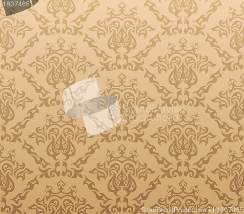 Image of seamless damask pattern