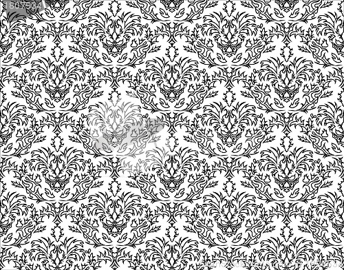 Image of seamless damask pattern