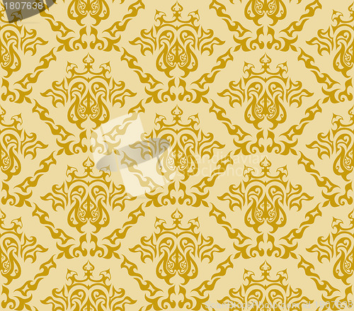 Image of seamless damask pattern
