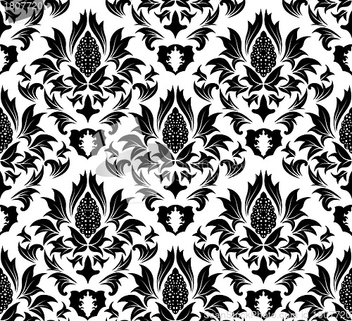 Image of seamless damask pattern