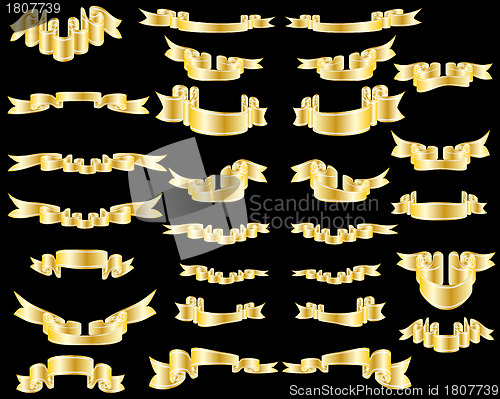 Image of golden ribbons