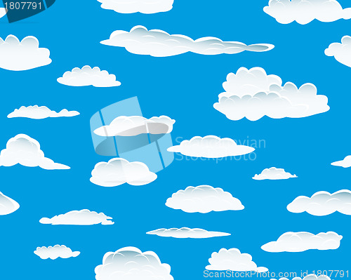 Image of seamless cloud background