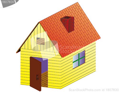 Image of Vector rural house