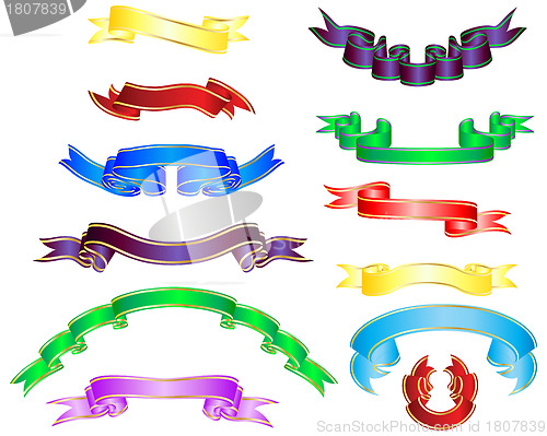 Image of multicolor ribbons