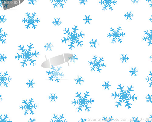 Image of seamless snowflakes background