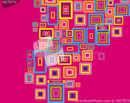 Image of Rectangle stroke elements vector background in different coloros