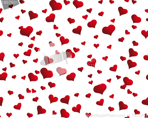 Image of seamless hearts background