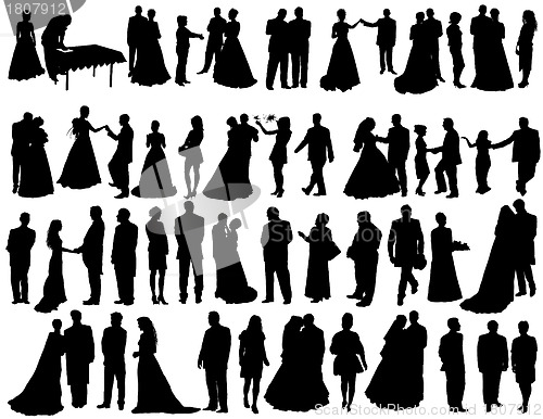 Image of wedding silhouettes