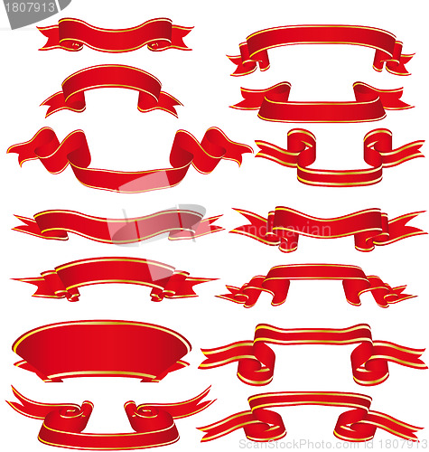 Image of red ribbons