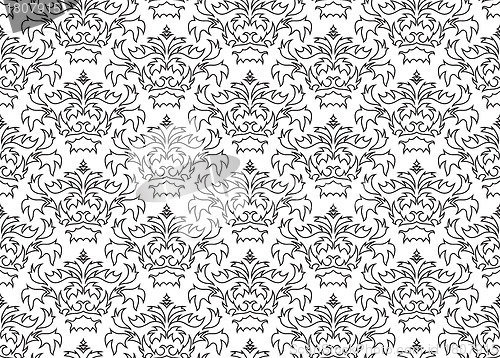 Image of seamless damask pattern