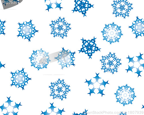 Image of seamless snowflakes background