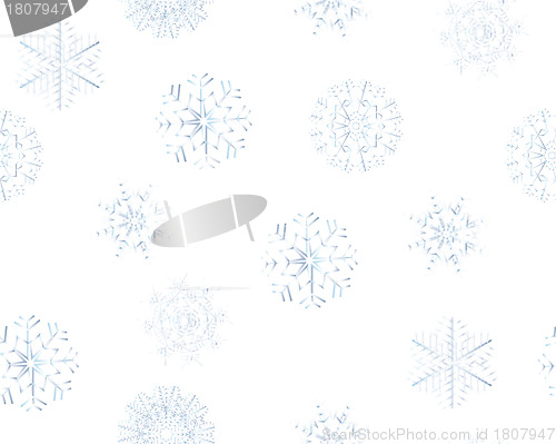 Image of seamless snowflakes background